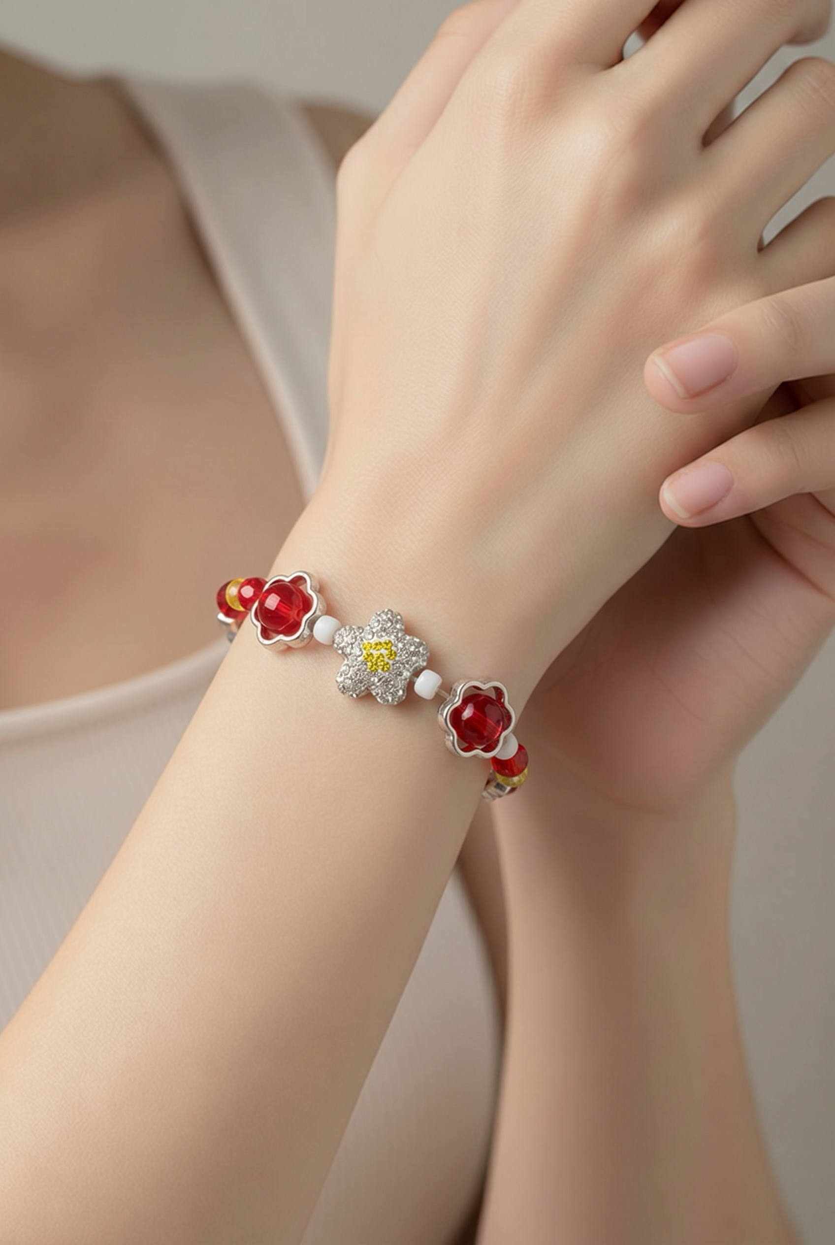 ✨ Cherry Blossom Sparkle Bracelet ✨