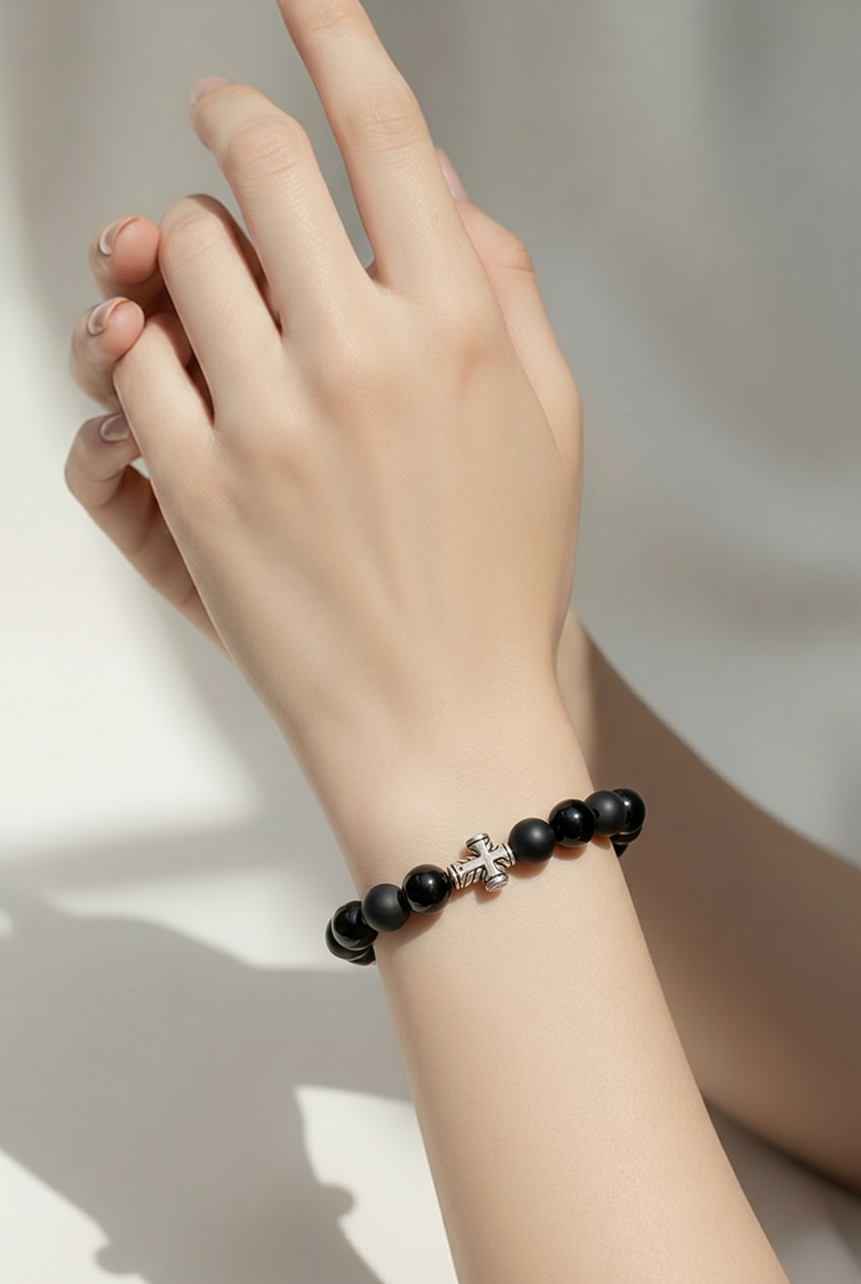✨ Onyx Cross Statement Bracelet ✨