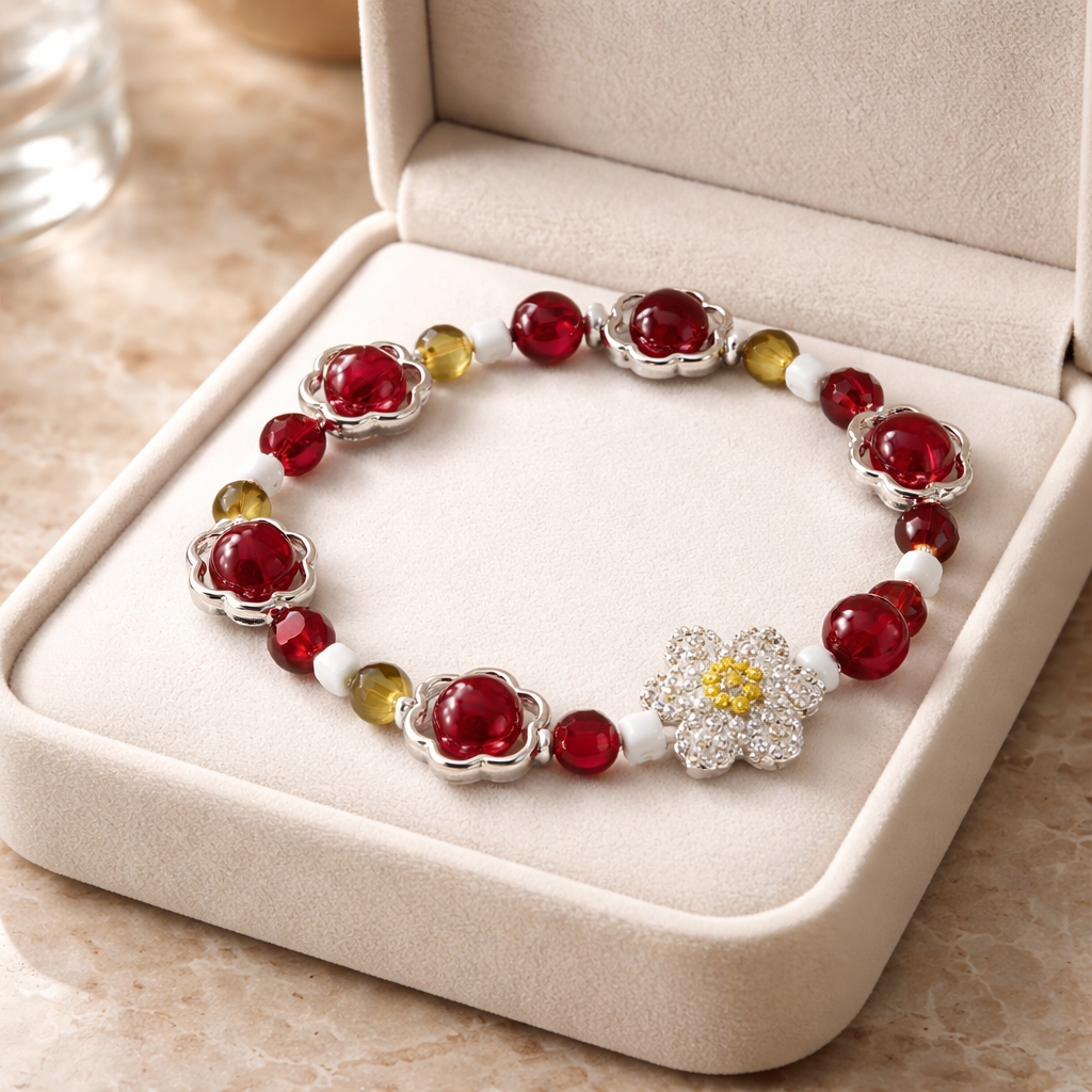 ✨ Cherry Blossom Sparkle Bracelet ✨