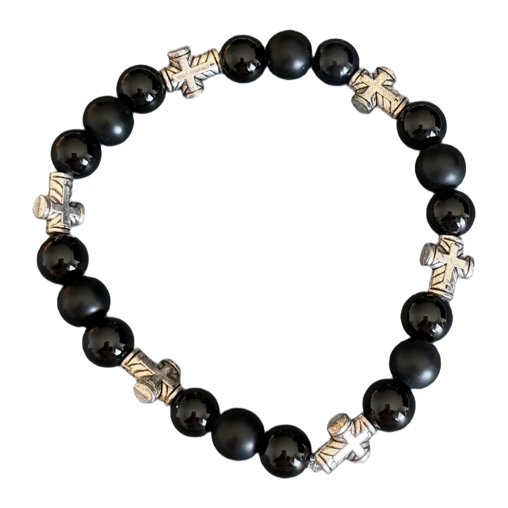 ✨ Onyx Cross Statement Bracelet ✨