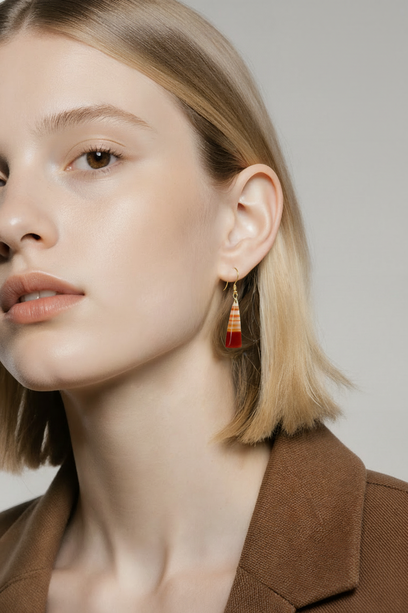 Desert Sunset Banded Agate Earrings