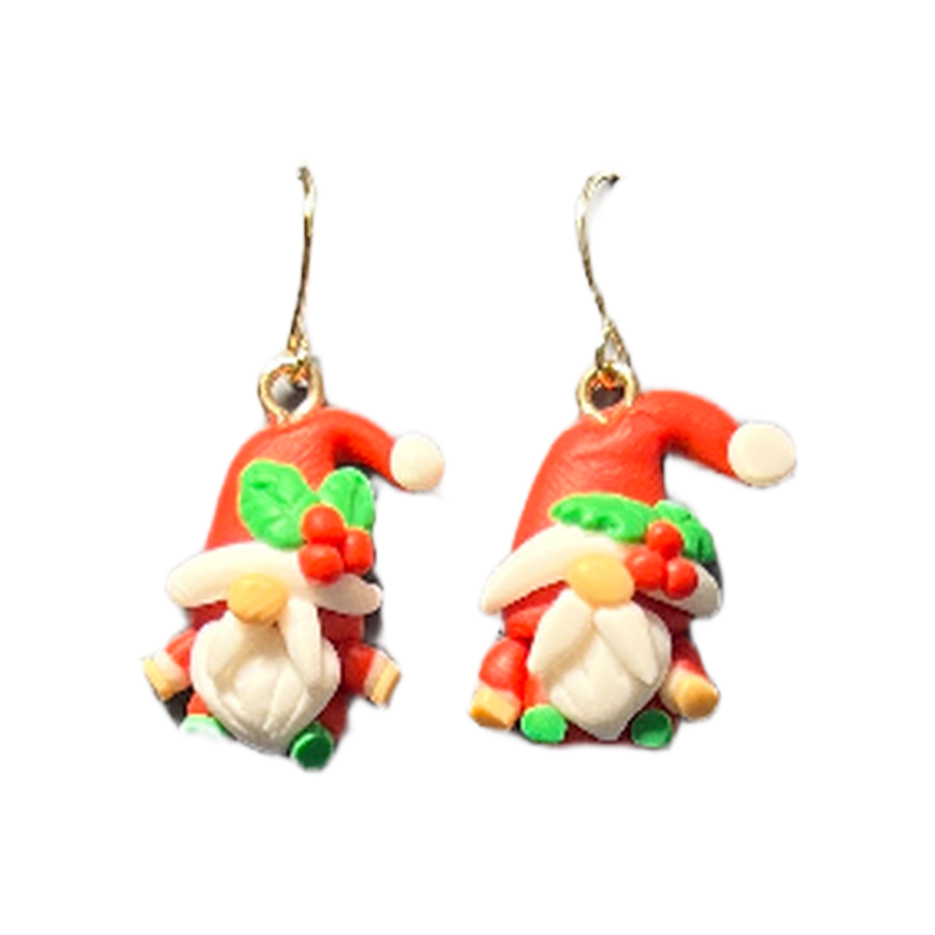 Gnomes Christmas Earrings - 1.5" Drop