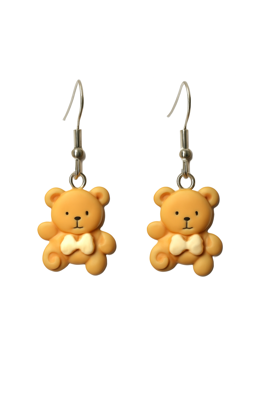Sweet Teddy Bear Bow Earrings 🧸✨