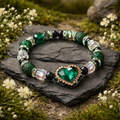 Emerald Luxe Heart Bracelet 💚✨