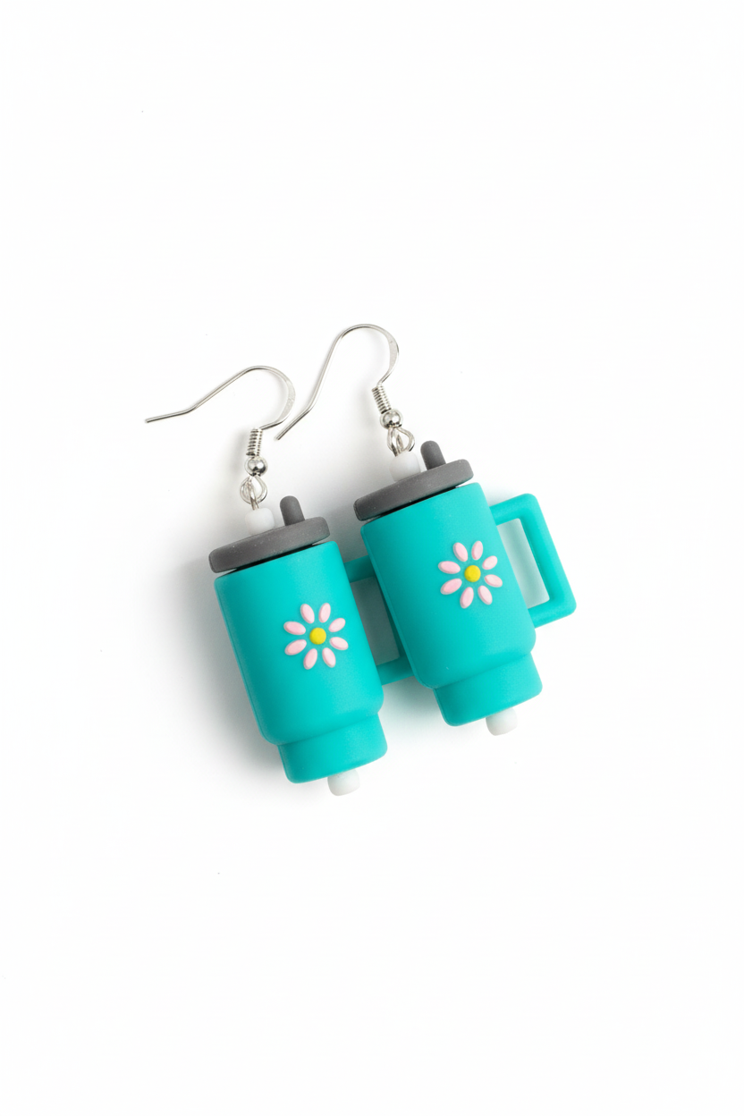 ✨ Daisy Tumbler Earrings – Cute, Lightweight & Made to Brighten Your Day