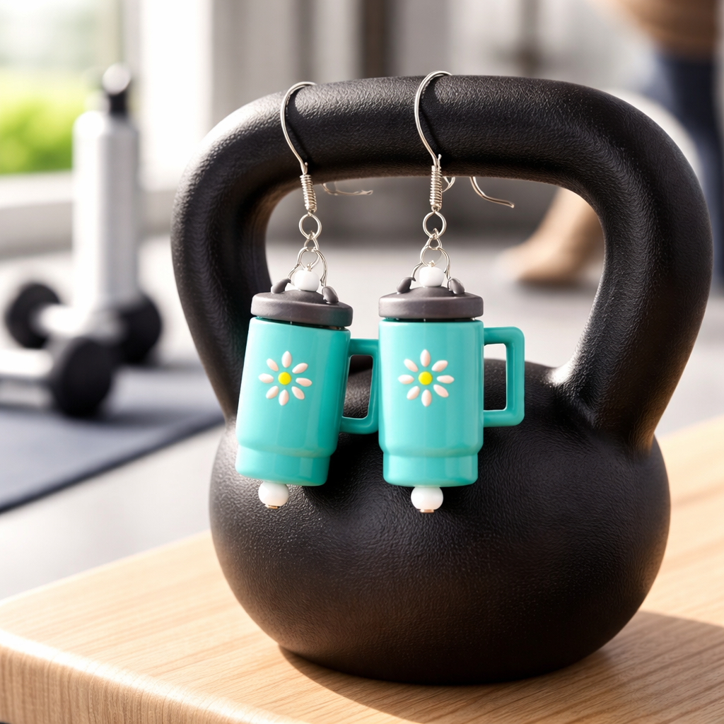 ✨ Daisy Tumbler Earrings – Cute, Lightweight & Made to Brighten Your Day