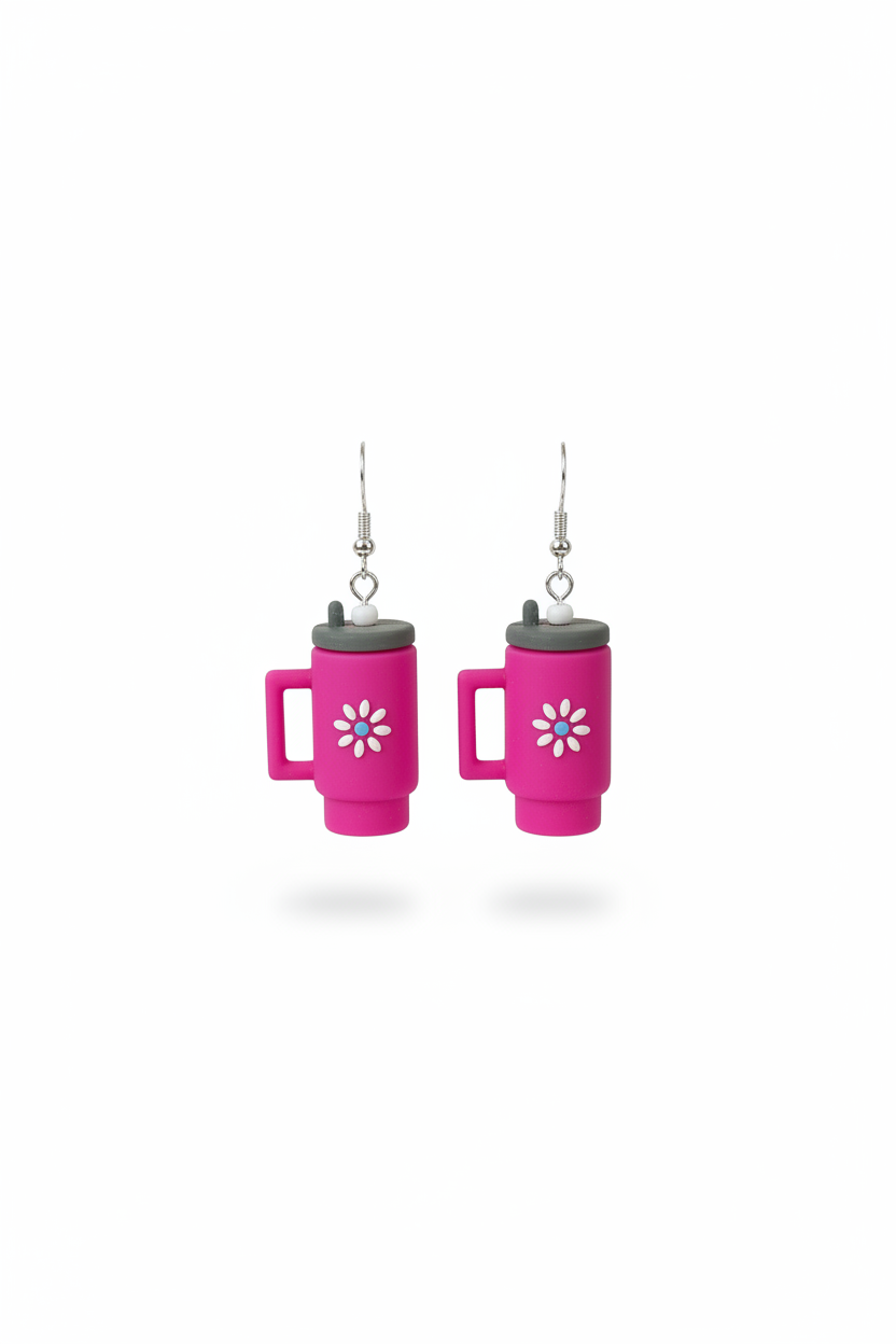 ✨ Daisy Tumbler Earrings – Cute, Lightweight & Made to Brighten Your Day