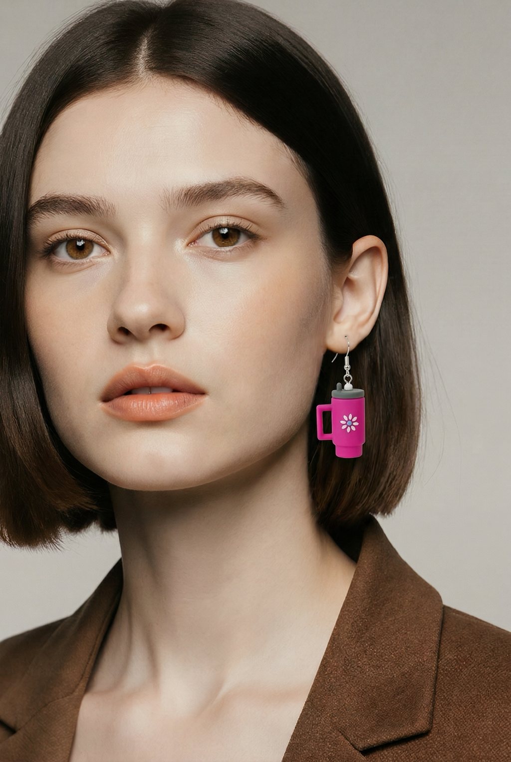 ✨ Daisy Tumbler Earrings – Cute, Lightweight & Made to Brighten Your Day