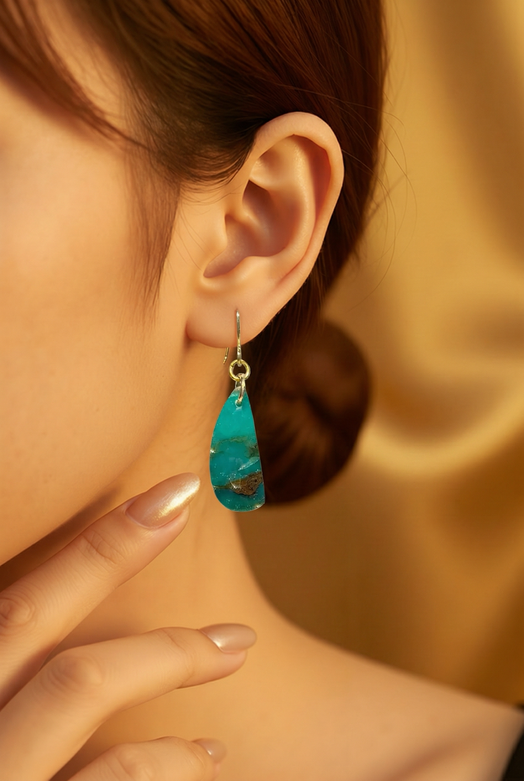 Lagoon Mist Drop Earrings