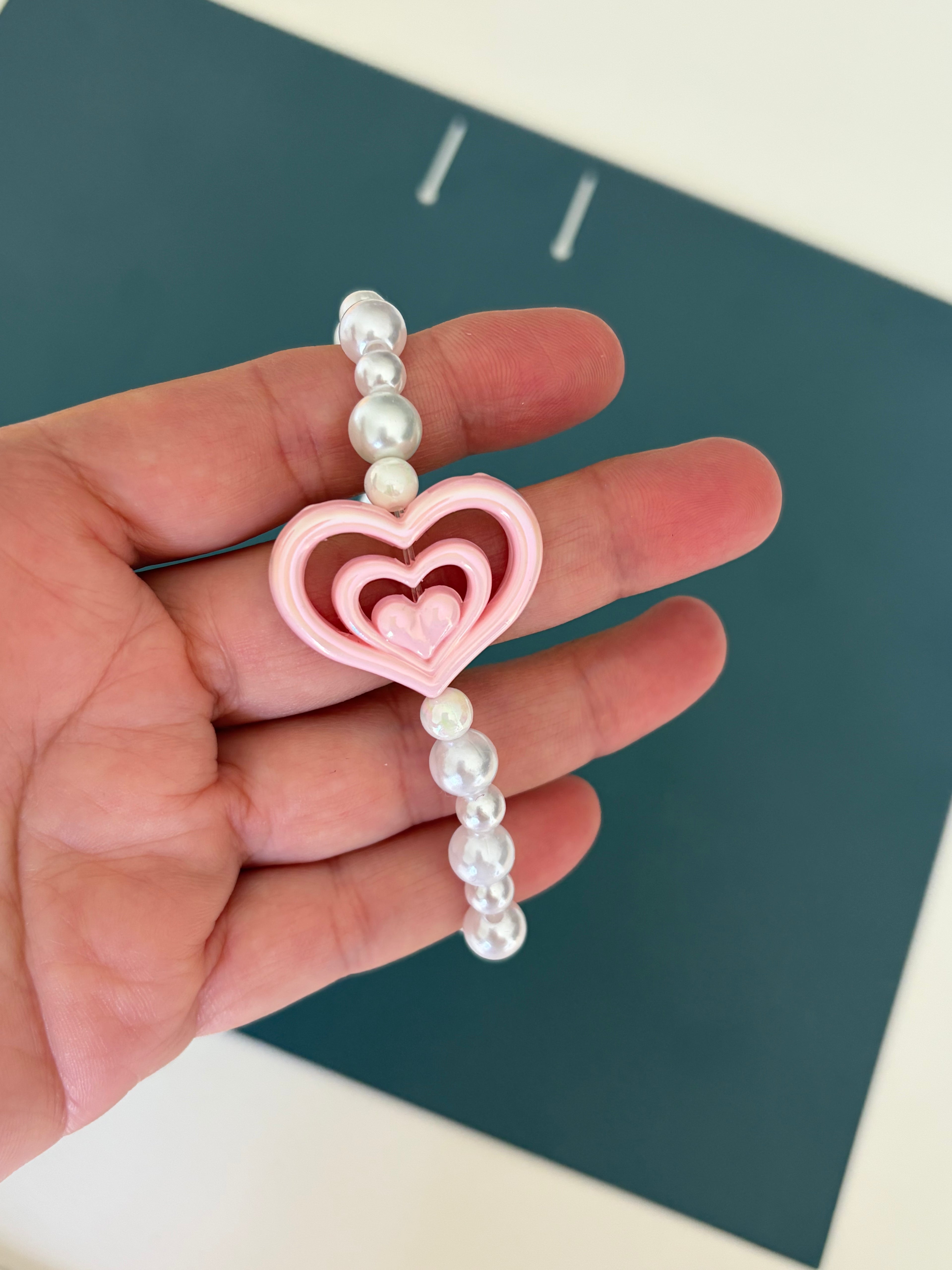 ✨ Pink Sweetheart Pearl Stretch Bracelet ✨