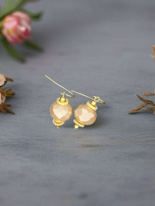 Glass Drop Diamond Cut Beaded Earrings Janice Boutique Shop
