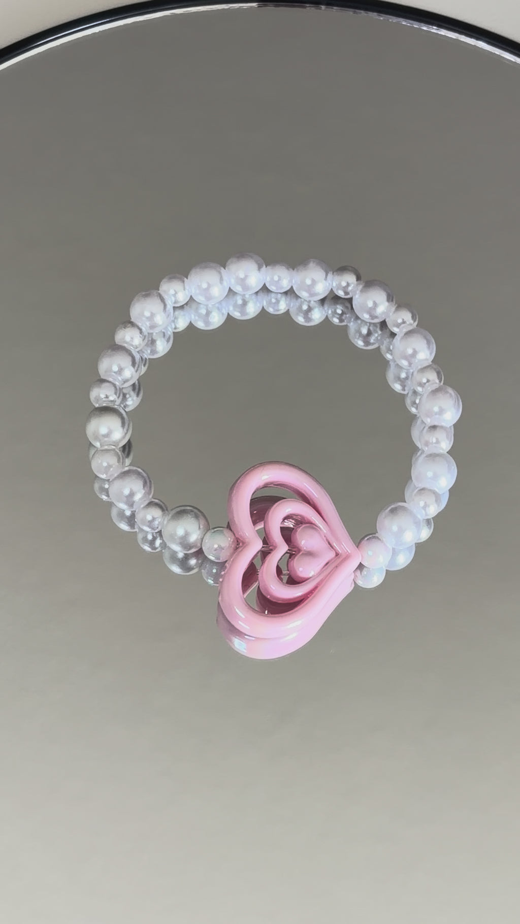 ✨ Pink Sweetheart Pearl Stretch Bracelet ✨