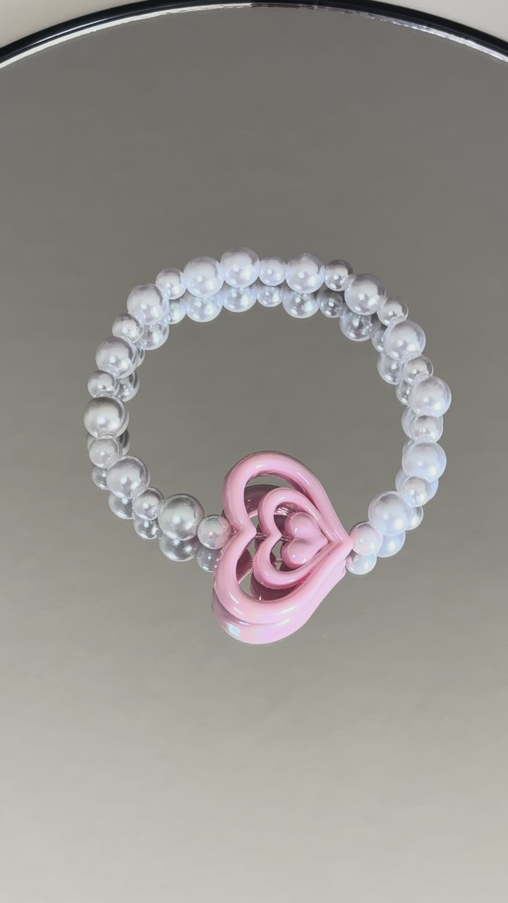 ✨ Pink Sweetheart Pearl Stretch Bracelet ✨