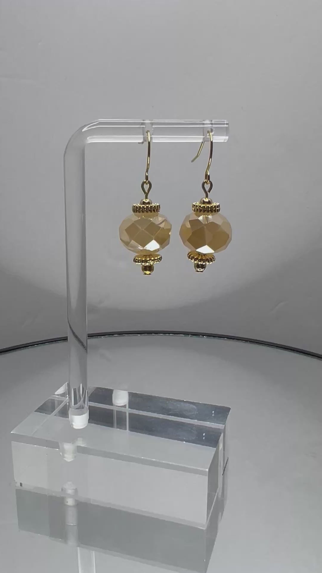 Glass Drop Diamond Cut Beaded Earrings Janice Boutique Shop