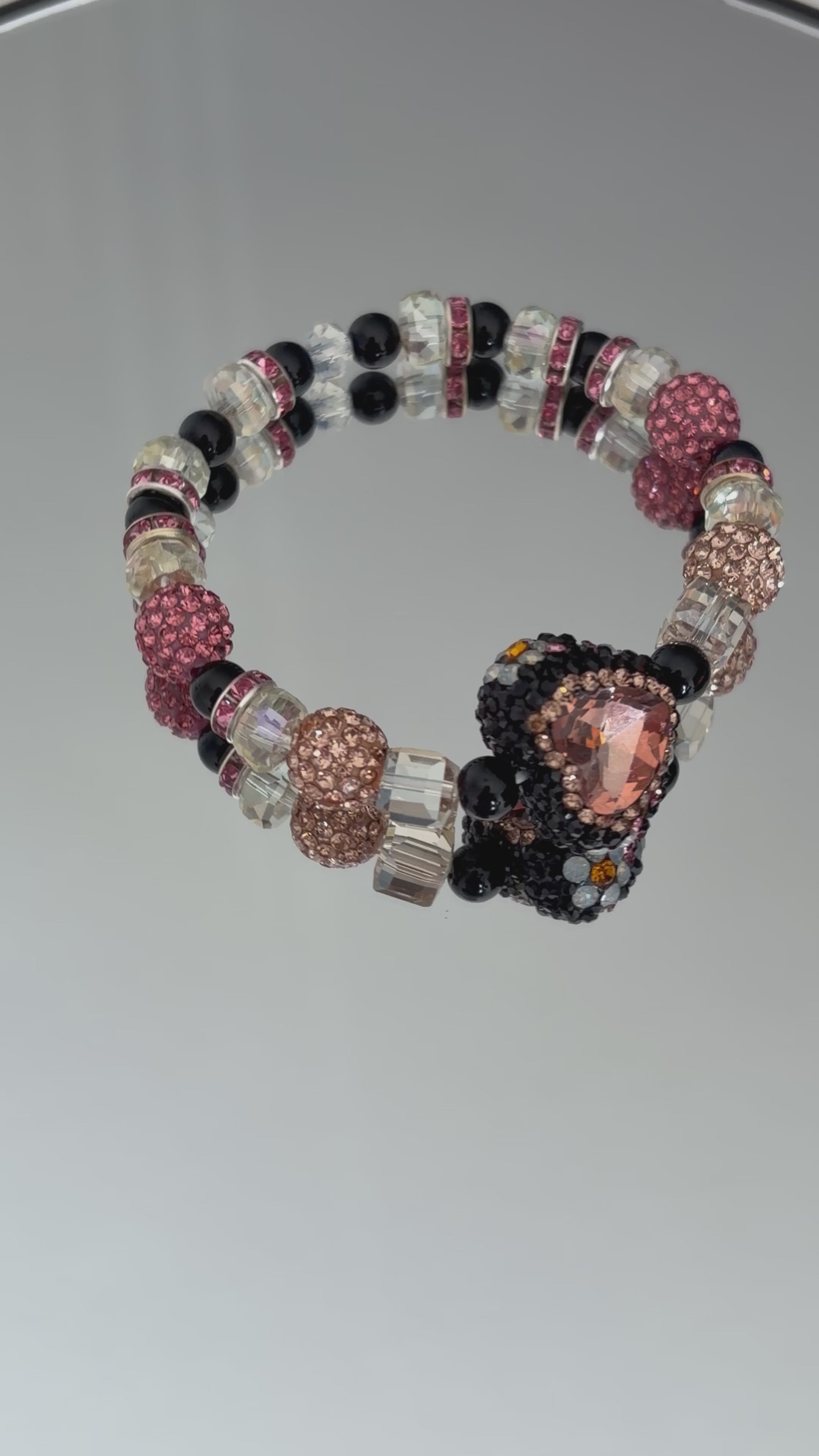 ✨ Blush Glam Heart Stretch Bracelet ✨