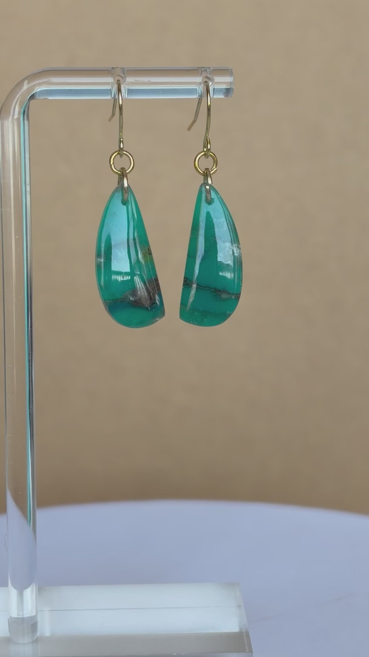 Lagoon Mist Drop Earrings