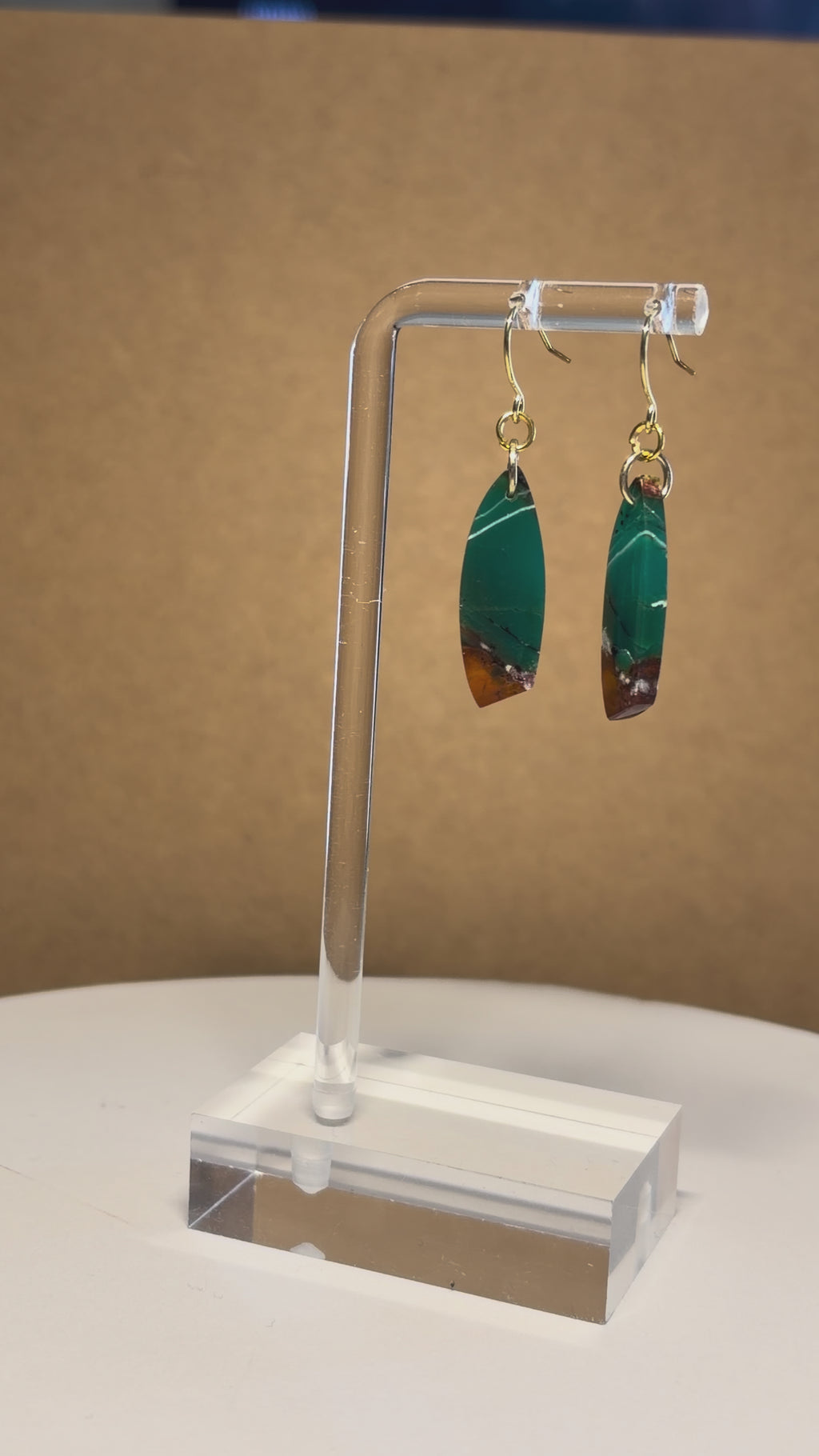 Nature Gemstone Drop Earrings