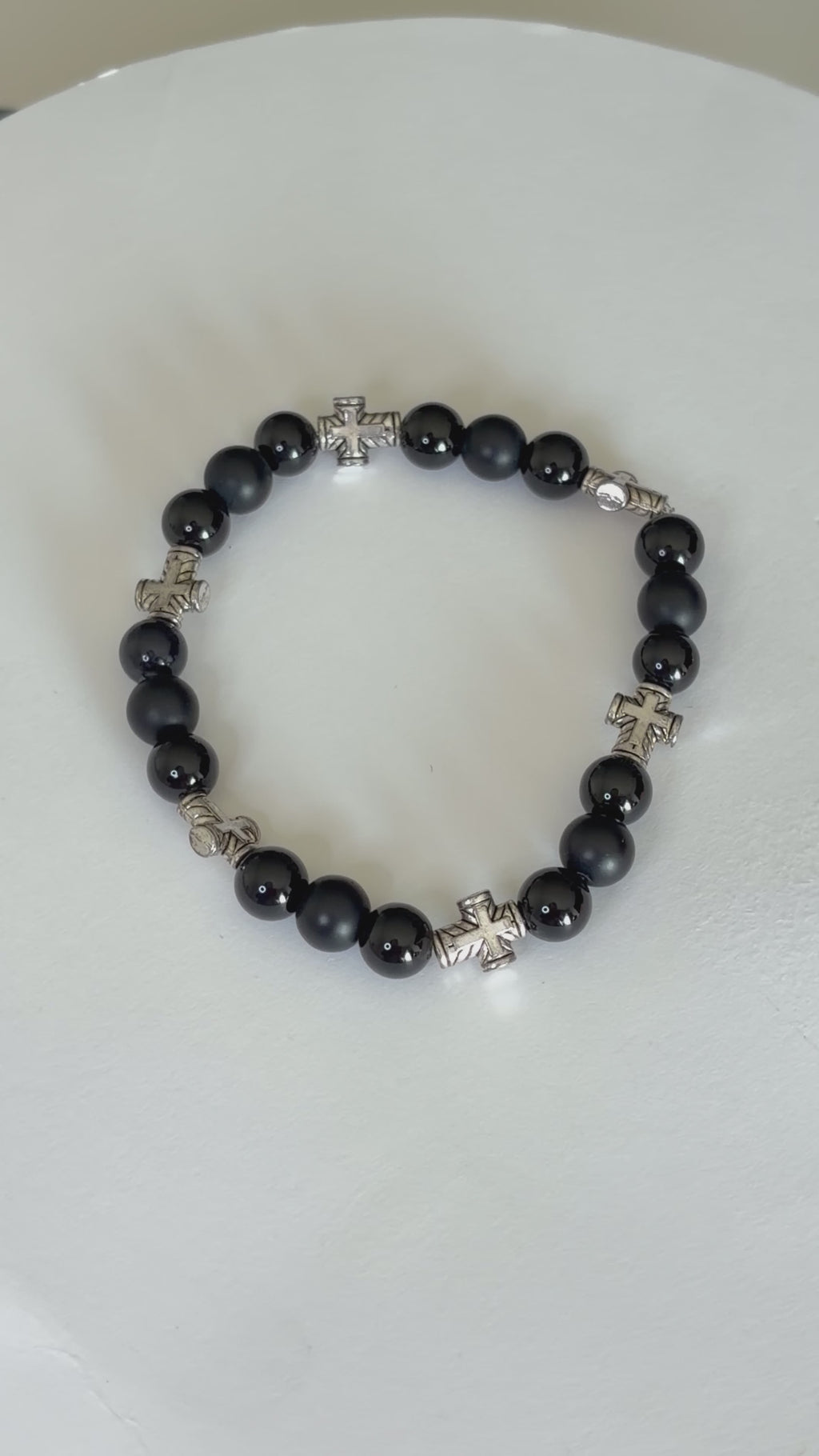 ✨ Onyx Cross Statement Bracelet ✨
